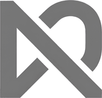 Минималистичный абстрактный логотип компании Flashwm в серых тонах на белом фоне